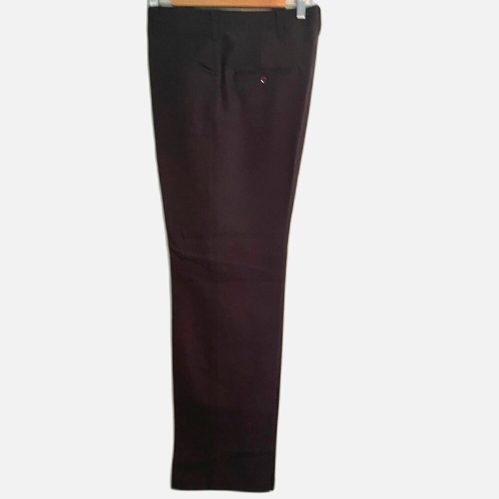 VTG 70s Magic Stretch Haggar Flat Front Brown Slacks Dress Pants 34x32 ~ Cowboy